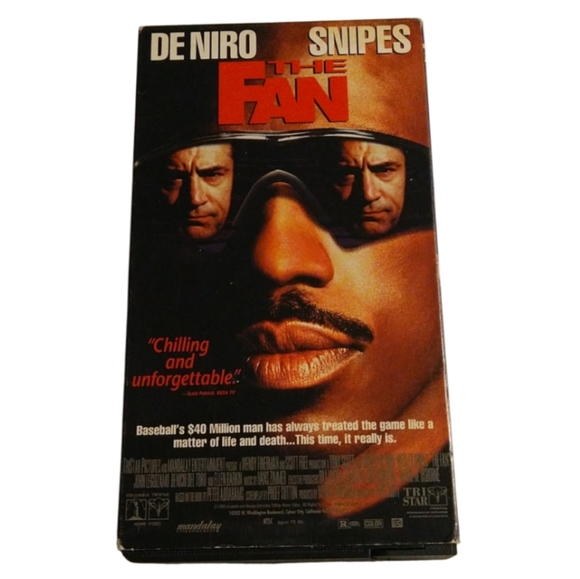 6/$15 The Fan 1996  Thriller Psychological thriller vhr tape - Picture 1 of 4